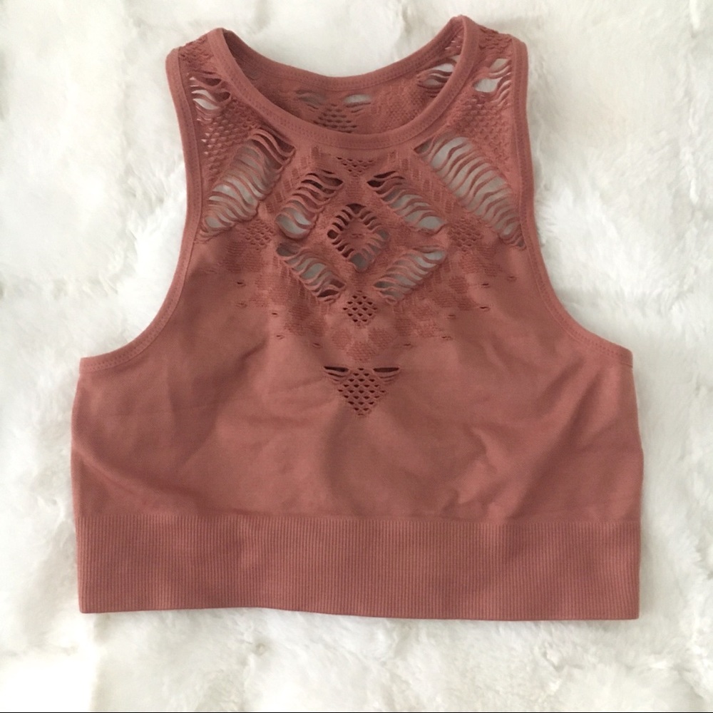 Aerie sports bra crop top